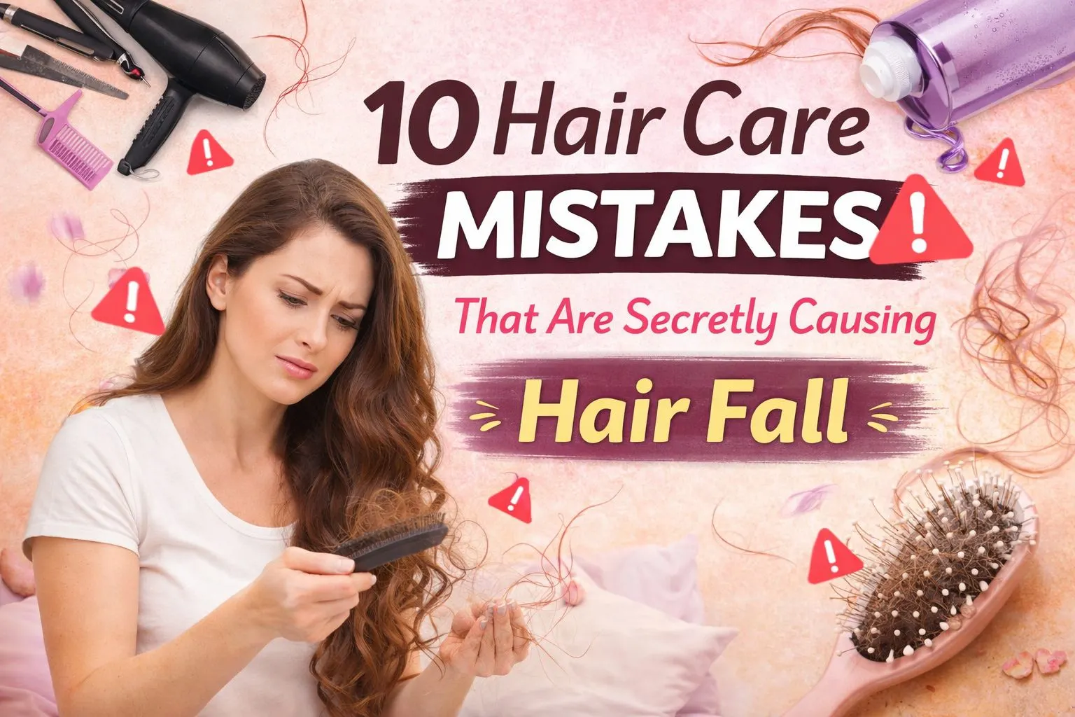10 Hair Care Mistakes That Are Secretly Causing Hair Fall