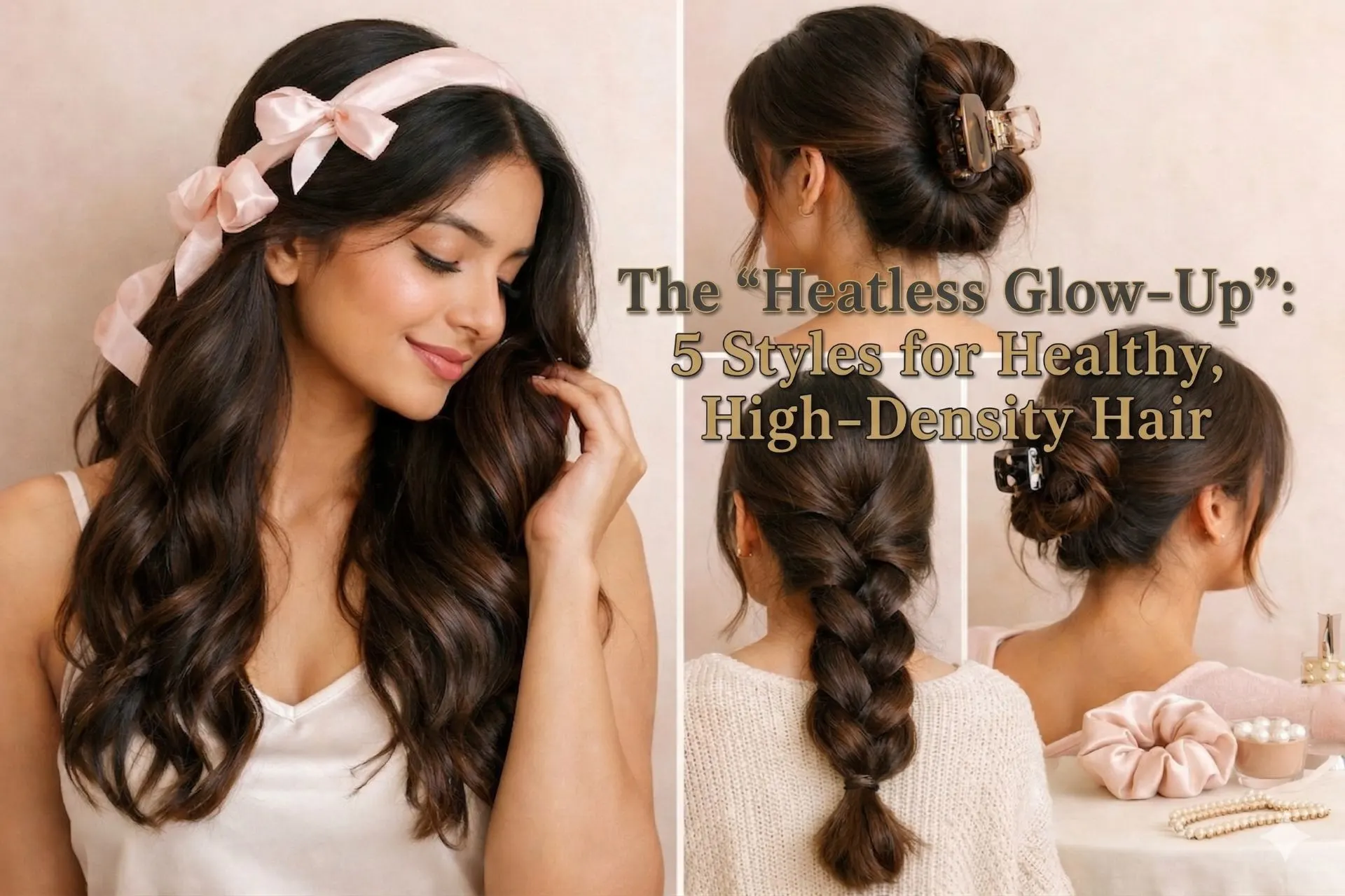 The “Heatless Glow-Up”: 5 Styles for Healthy, High-Density Hair