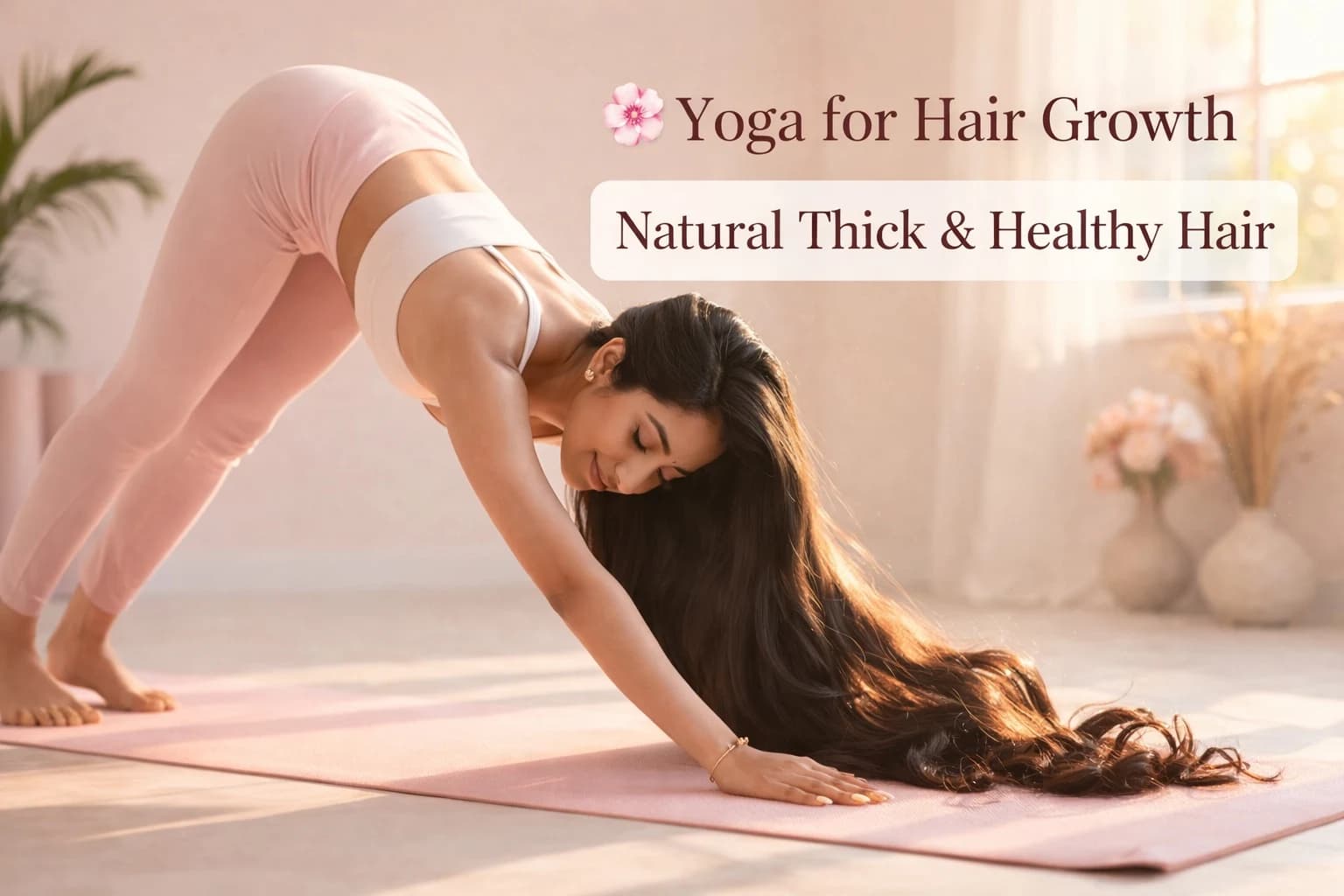 🌸 Yoga for Hair Growth: Natural Way to Get Thicker & Healthier Hair
