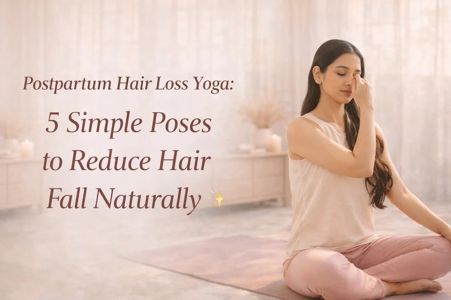 Postpartum Hair Loss Yoga: 5 Simple Poses to Reduce Hair Fall Naturally