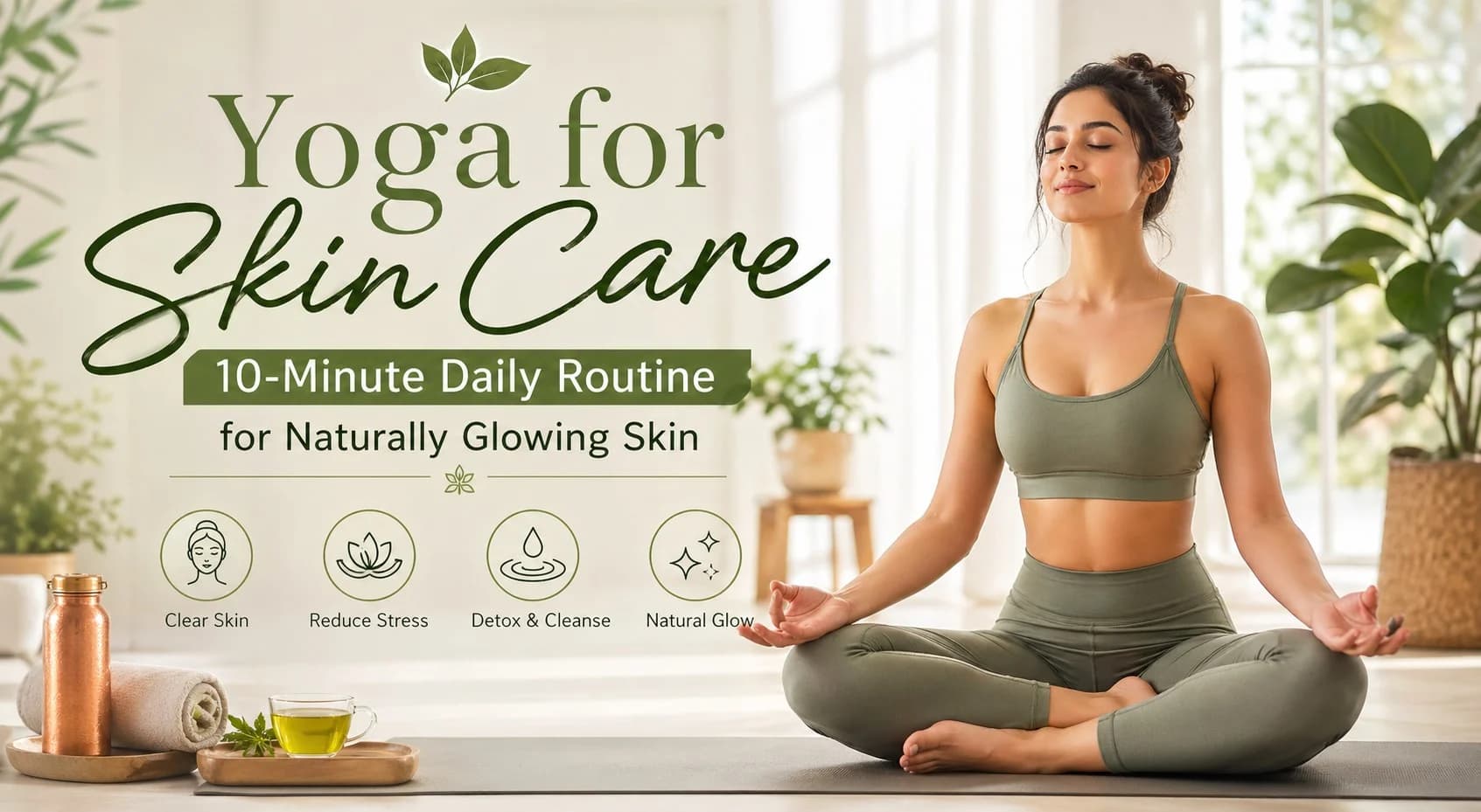 🌿 Yoga for Skin Care: 10-Minute Daily Routine for Naturally Glowing Skin