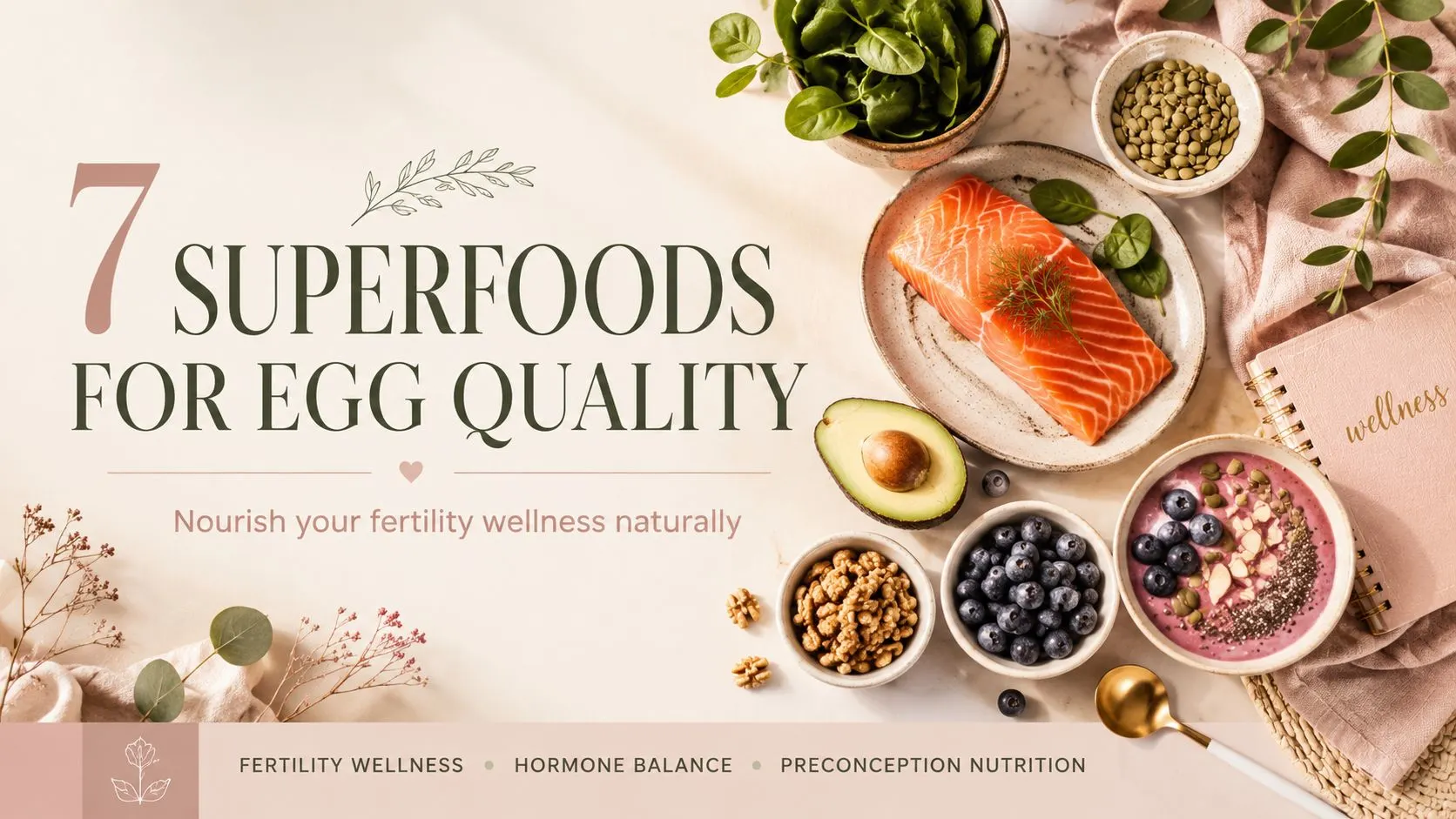 7 Superfoods for Egg Quality: A Gentle Preconception Power List 🌿