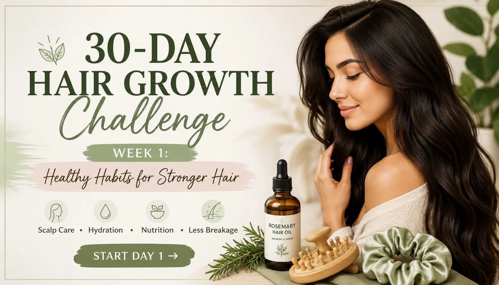 30-Day Hair Growth Challenge (Days 1–7)