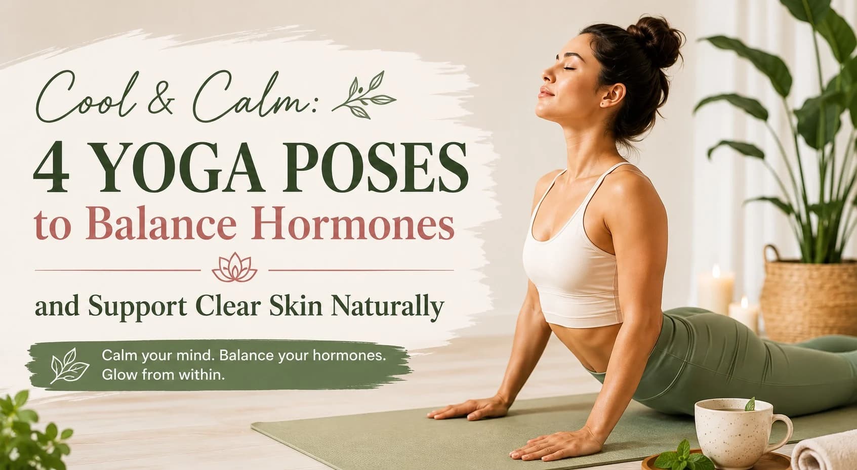 Cool & Calm: 4 Yoga Poses to Support Hormone Balance & Naturally Clear Acne