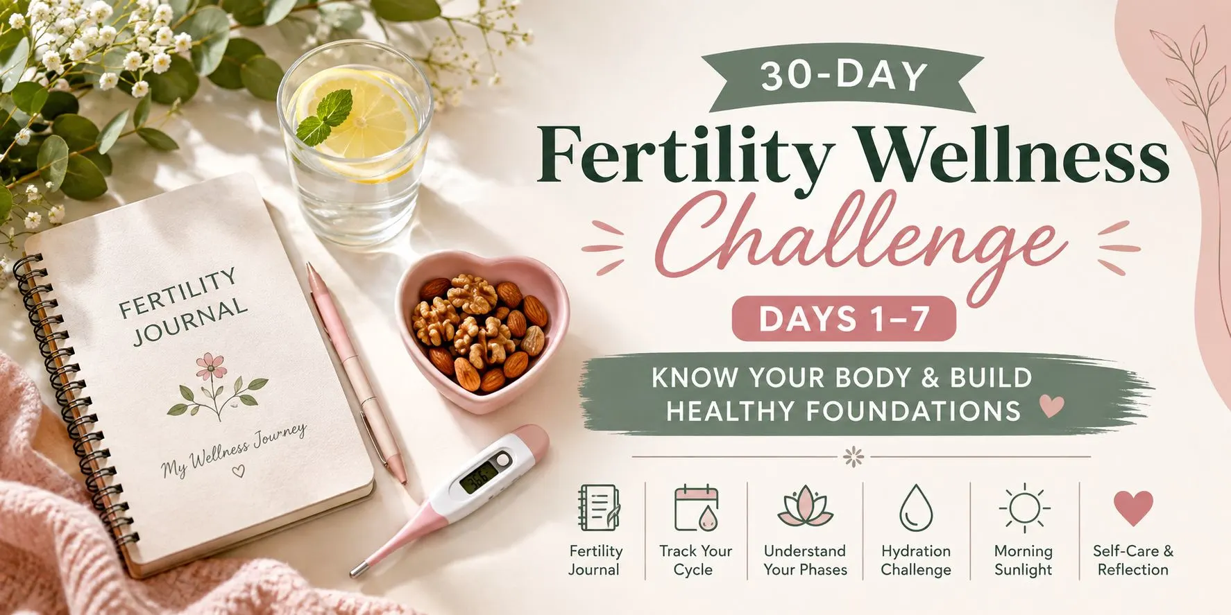 30-Day Fertility Wellness Challenge (Days 1–7): Know Your Body & Build Healthy Foundations